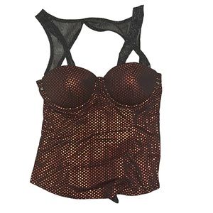 Crop top with removable straps/ bar top